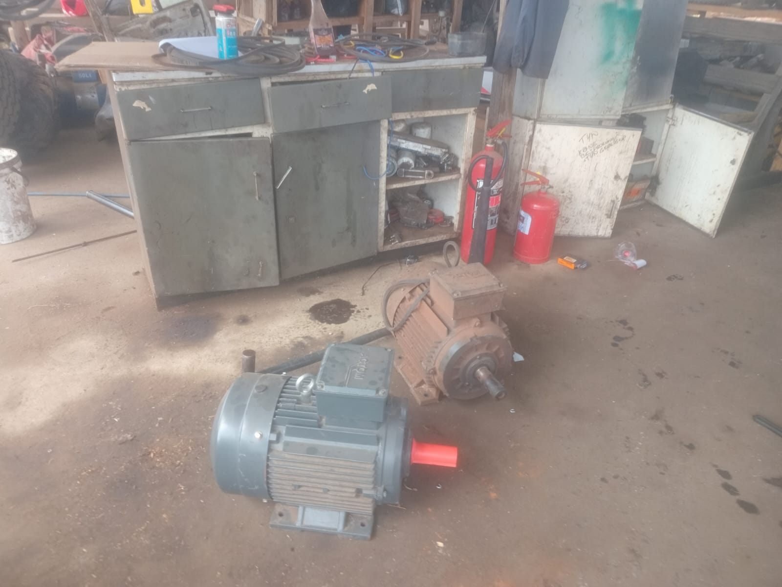 Motors in the workshop for service
